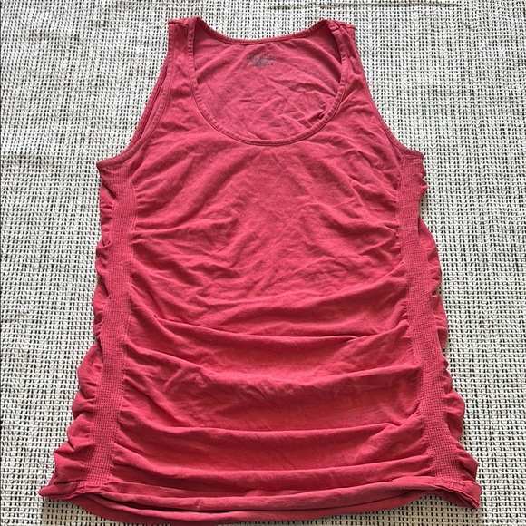 Athleta Tops - Athleta Tank Top Women's Sz M Breezy Ruched Tank Orange (looks reddish)